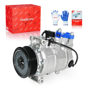 PHOBOOS compressor front view showing mounting points and compact design for easy fit