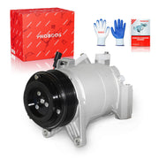 PHOBOOS front view of compressor showing clutch for direct-fit replacement