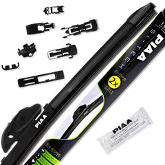 PIAA front profile 22in wiper blade showing sleek low profile and fit benefit