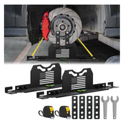 PICURA front view of alignment plates showing durable construction and quick setup