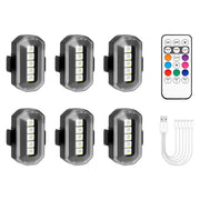 PIFOOG front view of six strobe lights showing compact kit and benefits