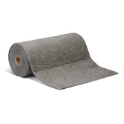 PIG mat roll front view shows durable gray roll and brand benefit of long-lasting protection