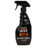 Pig Spit front label on 16 oz bottle showing product name and use benefits