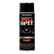 Pig Spit front can packaging showing label and benefits