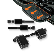 PIKPOP front view of black driver floorboard extension showing clean finish and fit benefit