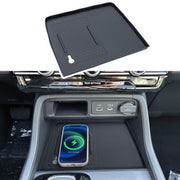 PIMCAR front view of console mat showing precise model fit and protection