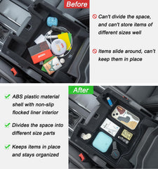 PIMCAR close-up of flocked lining prevents items sliding and rattling