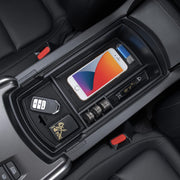 PIMCAR front view of tray showing fit and extra storage benefit