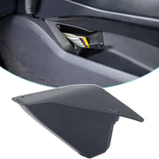 PIMCAR front view of center console organizer showing discreet fit and added storage