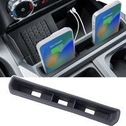 PIMCAR front view installed in Ford Super Duty console, provides tidy organization