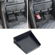 PIMCAR front view installed in RAM cubby showing tidy hidden storage benefit