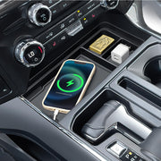 PIMCAR front view installed showing neat console organization and easy access