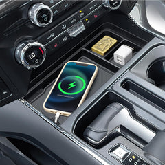 PIMCAR front view installed showing neat console organization and easy access