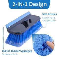 PIMEKOY close-up of soft bristles and rubber squeegee protecting surfaces