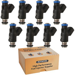 Pjvmvo front packaging showing complete eight-injector kit and fitment benefit