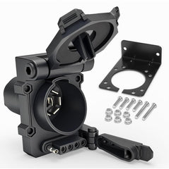 PKDOAX front view showing both outlets and durable housing for flexible towing