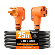 plapower front view of NEMA 14-50P plug showing secure connection benefit