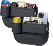 PLEW front view installed between seat and console shows tidy reachable storage benefit