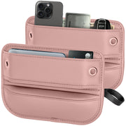 PLEW front view of pink 2-pack showing neat side pocket and elegant finish