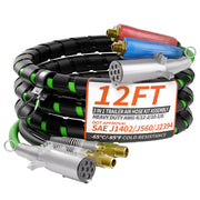 PlugSaf front view of 7-way plugset showing durable contacts and reliable connection