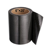 PlusRoc front packaging showing 6x20 inch repair tape, durable protection