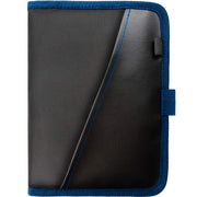 PlusXpres front view closed in blue showing compact protection and quick access