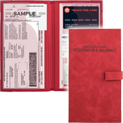 PlusXpres red holder front view showcasing compact tidy storage and quick visibility