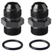 Podavelle adapter front view showing -10 AN to -10 ORB, clear visual fitment benefit