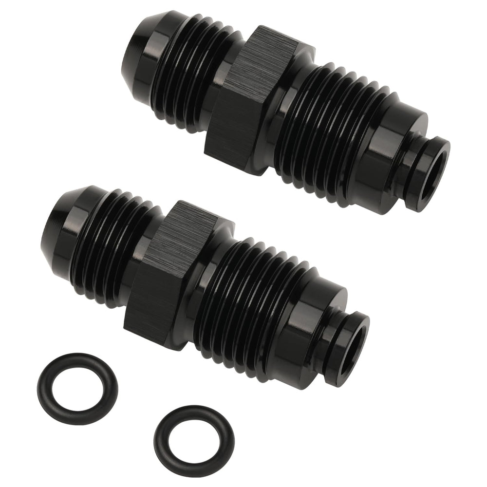 Podavelle adapter front profile showing black anodized finish and shape for easy identification and durability