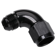 Podavelle adapter installed with AN hose demonstrating clean routing and space-saving benefit