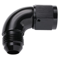 Podavelle side profile showing 90° angle and full-flow passage for minimal restriction