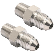 Podavelle adapter front view showing 4AN to 1/8 NPT and durable finish