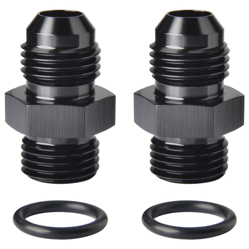 Podavelle adapters front view showing pair and black anodize for corrosion resistance
