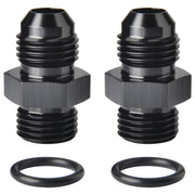 Podavelle adapters front view showing pair and black anodize for corrosion resistance
