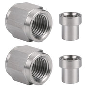 Podavelle front view showing two nuts and two sleeves, clear product overview
