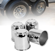 Podoy front view of center cap showing polished chrome and clean fit for wheel aesthetics