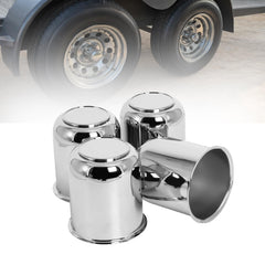 Podoy front view of center cap showing polished chrome and clean fit for wheel aesthetics