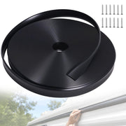 Podoy front view of 100FT black vinyl trim pack showing product benefit durability