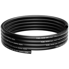 POHIR front view of 3/8 inch marine fuel line showing packaging and label, ensures correct product choice