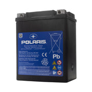 Polaris front view battery showing compact fit and reliable power