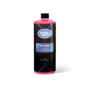 Poli Glow front label on 32 oz bottle showing product and benefits