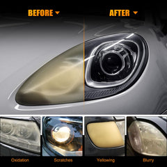 POLIWELL foam polish pad with polishing compound for glossy lens restoration