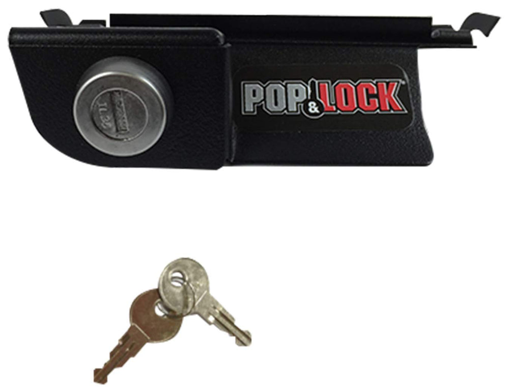 Pop & Lock PL3400C front view showing chrome lock and OEM look for easy replacement