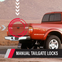 Pop & Lock PL5100 close-up of lock cylinder highlighting durable finish