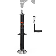 POPBULL front view of A-frame trailer jack showing compact profile and quick install benefit