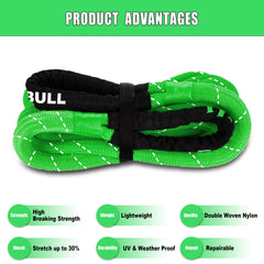 POPBULL soft shackle pair detail showing secure, lighter connecting option