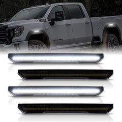 POPMOTORZ front fender marker assembly showing clean fit and modern look