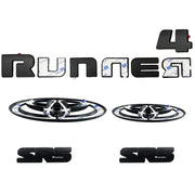 POSPICE front badge overlay showing matte finish and sleek appearance benefit