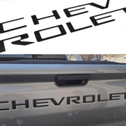 POSPICE front view of matte black letters showing precise fit benefit