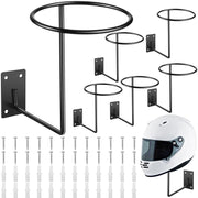 Potchen front view of helmet holder showing sturdy mount and compact design benefits